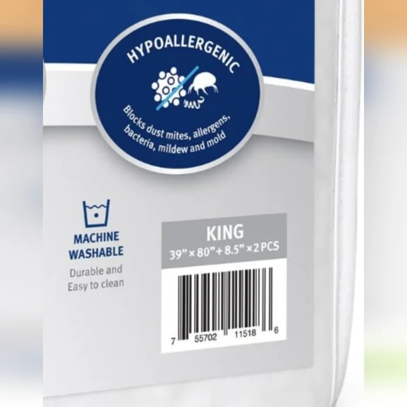 White Box Spring Encasement. Opened But Not Used - Picture 2 of 5